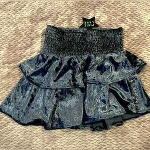 PixieLane Girls' Crushed Night Sky Blue Tiered Skirt Size 8 🤍✨